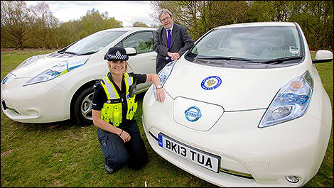 Nissan LEAF as British police car
