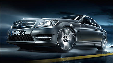 2013 Mercedes-Benz C-Class Coupe 3/4 view