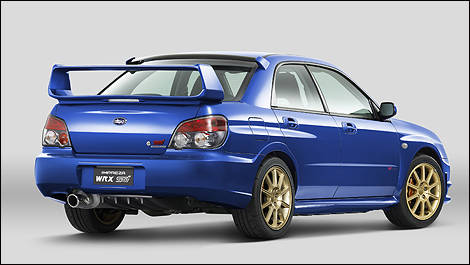 Subaru Impreza WRX STi 2005 vue 3/4 arrière