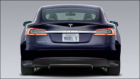 Tesla Model S vue arrière