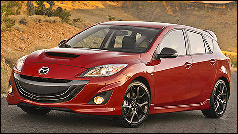 Mazdaspeed3 2013 vue 3/4 avant