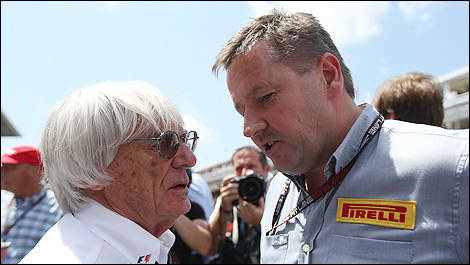 F1 Pirelli Paul Hembery Bernie Ecclestone