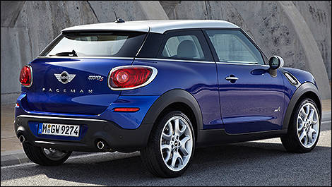 MINI Paceman 2013 vue 3/4 arrière