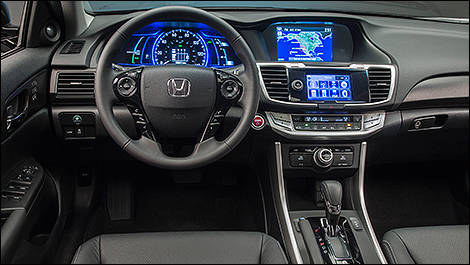 2014 Honda Accord hybrid driver's cockpit