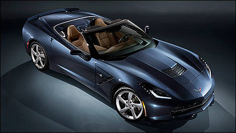 Chevrolet Corvette Stingray décapotable 2014 vue 3/4 avant