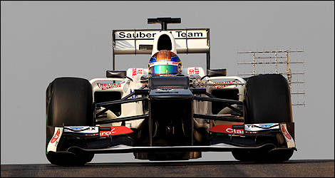 F1 Esteban Gutierrez Sauber Abu Dhabi
