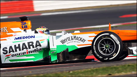 F1 young driver test Silverstone 2013 James Calado, Sahara Force India