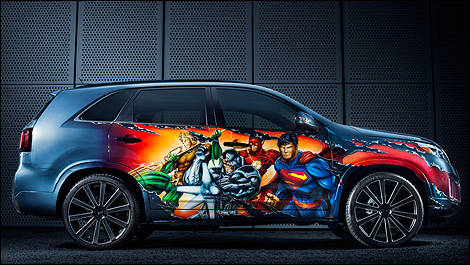 Kia Sorento Justice League : les 8 superhéros réunis!