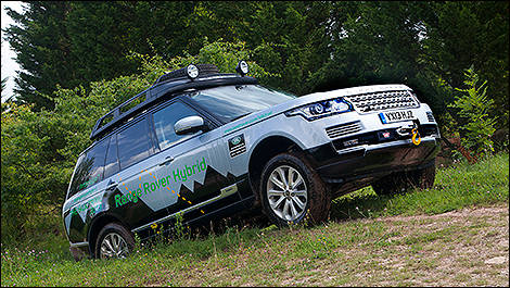 Range Rover diesel hybrides vue 3/4 avant