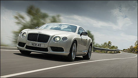 Bentley Continental GT V8 S Coupe 3/4 view