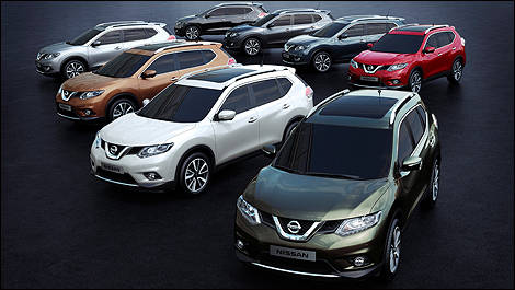 Nissan X-Trail vue 3/4 avant