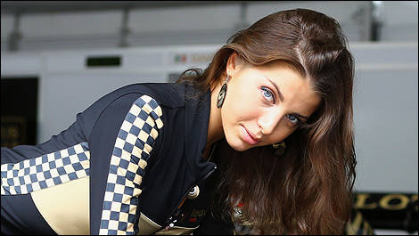 F1 Lotus girl