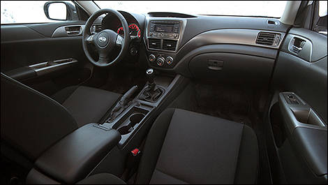 2008 Subaru WRX cabin
