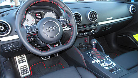 2015 Audi S3 cabin
