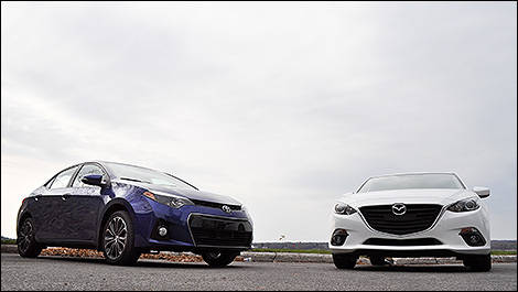 Toyota Corolla S et Mazda3 Sport 2014