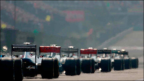 F1 starting grid