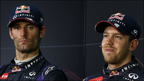 F1 Red Bull Mark Webber Malaisie Sebastian Vettel