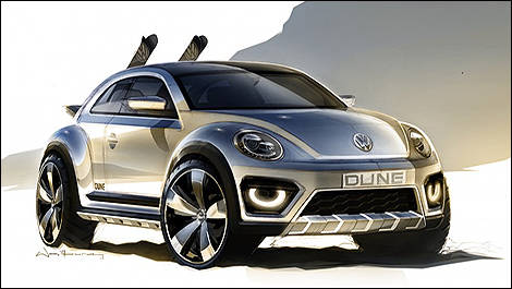 Volkswagen Beetle Dune sketch