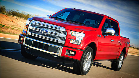Ford F-150 2015 vue 3/4 avant