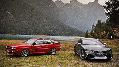 1991 Audi UR Quattro 1991 and 2014 Audi RS7