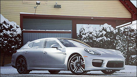 Porsche Panamera Turbo Executive 2014 vue 3/4 avant