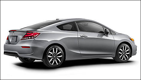 Honda Civic 2014 vue 3/4 arrière