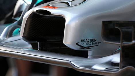 F1 Mercedes W05 nose