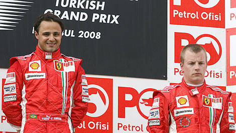 F1 Felipe Massa Ferrari 2008 Kimi Raikkonen