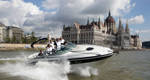 DTM: BMW drivers visit Budapest on a high-speed boat