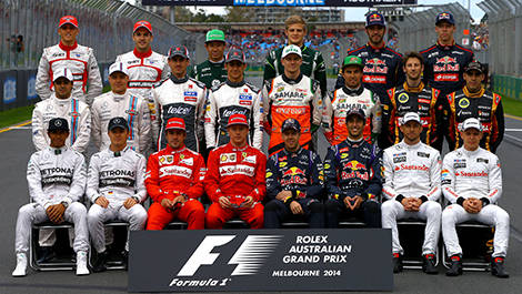 Les pilotes de F1 2014