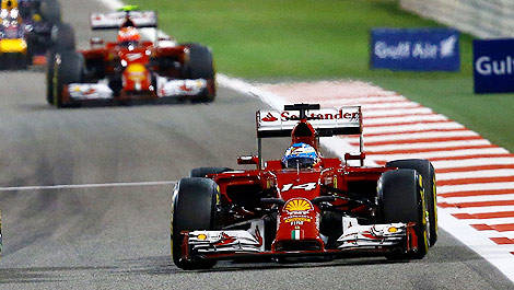 F1 Fernando Alonso Ferrari F14 T Kimi Raikkonen