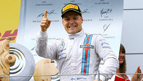 F1 Williams Austria Valtteri Bottas podium