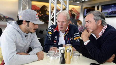 F1 Carlos Sainz Jr Dr Helmut Marko Silverstone Carlos Sainz Sr
