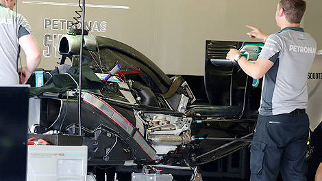F1 Mercedes W05 chassis