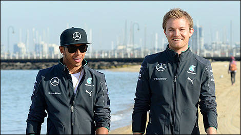 F1 Lewis Hamilton Mercedes AMG Nico Rosberg