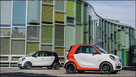All-new smart fortwo and forfour unveiled in Berlin