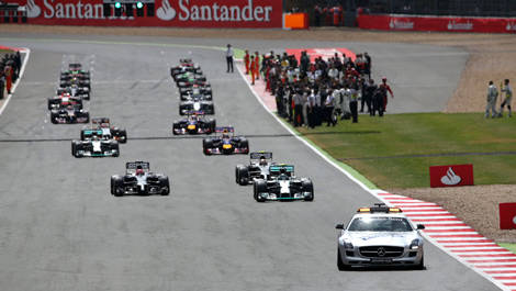 F1 starting grid Hockenheim Germany