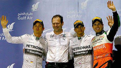 F1 Mercedes 1-2 finish Bahrain Aldo Costa