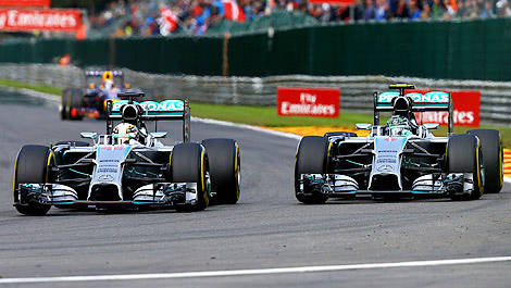 F1 Lewis Hamilton Mercedes AMG W05 Nico Rosberg