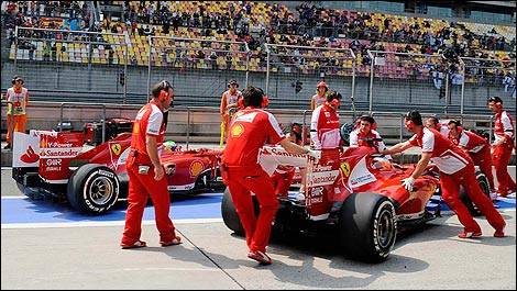 F1 Ferrari tests