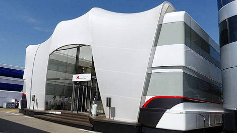 F1 Sauber motorhome