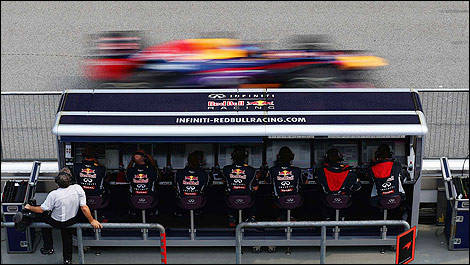 F1 Red Bull Racing pitwall