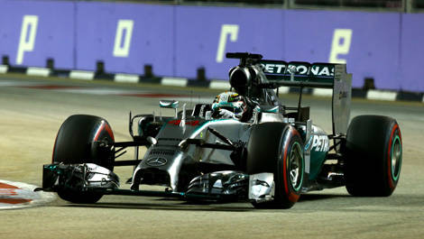 Lewis Hamilton, Mercedes W05 Singapore F1