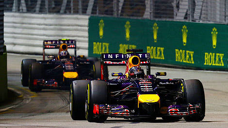 F1 Sebastian Vettel Red Bull Renault Singapore Daniel Ricciardo