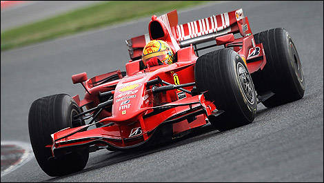 F1 Valentino Rossi Barcelona Ferrari F2008