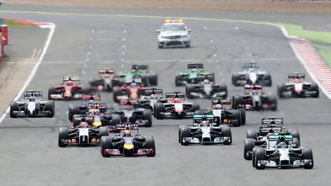 F1 Start Silverstone 2014