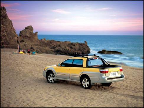 Le Baja, une voiture/camionnette/utilitaire basée sur la Outback. Ce véhicule est mu par le fameux 2.5 litres si cher à Subaru et possède un équipement très rehaussé, comparable à celui de la Outback Limited.