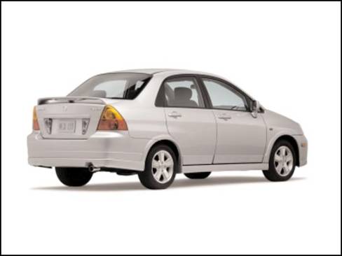 La dernière-née de la famille Suzuki, la Aerio, a droit à quelques modifications pour 2003.