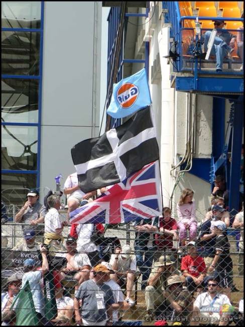 Ever since the Bentley Boys success in the 1920's, British fans have always made there presence known at LeMans. (Photo: John LeBlanc)