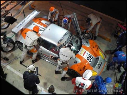 The Bleekemolen/Hezemans/Kane Spyker Squadron C8 Spyder was one of 23 cars that did not finish this year's race. (Photo: John LeBlanc)